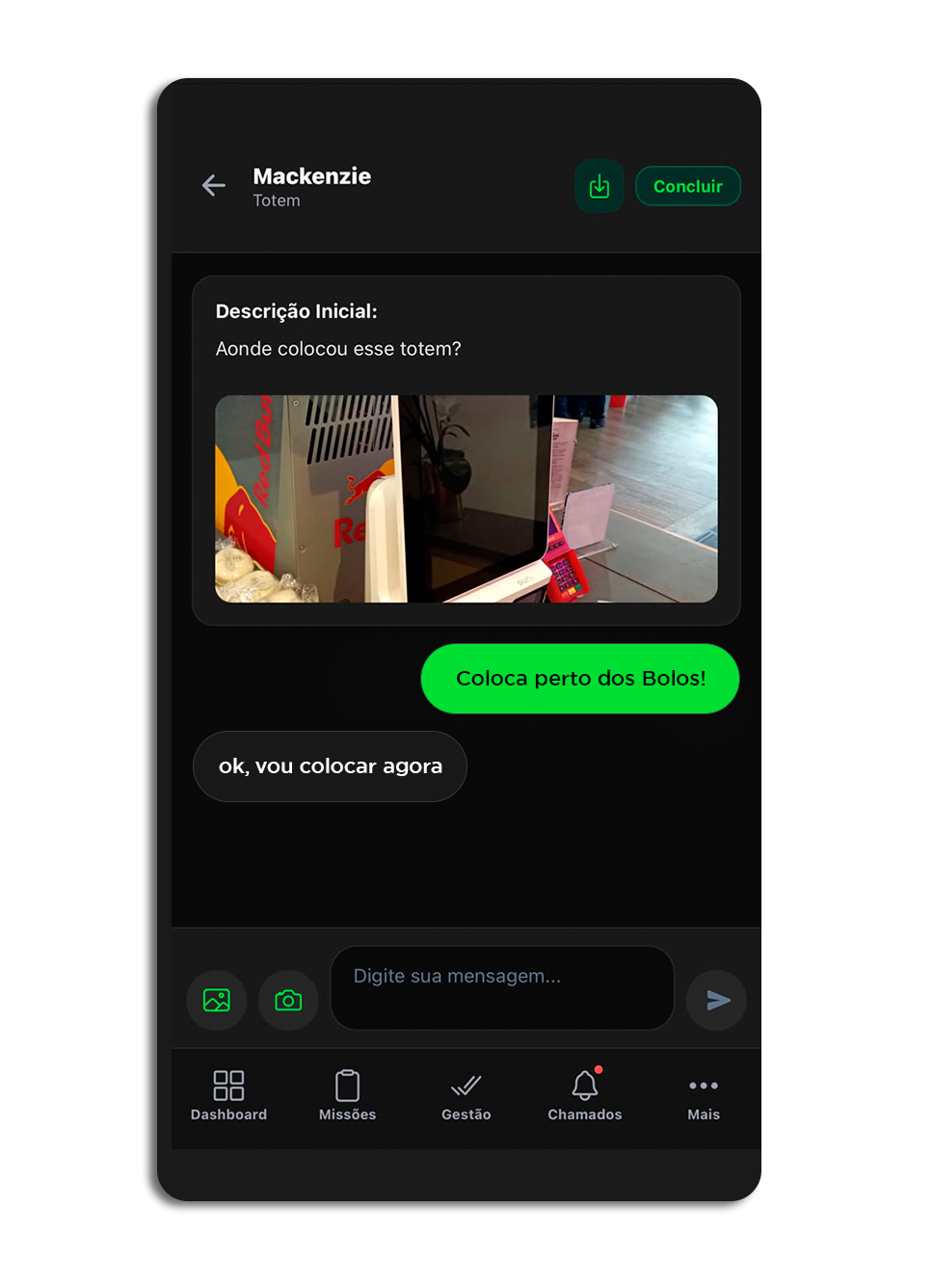 Chat de Chamados em Tempo Real
